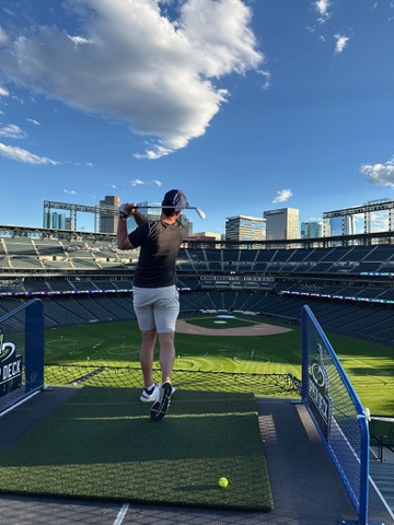 Ben enjoying the high life